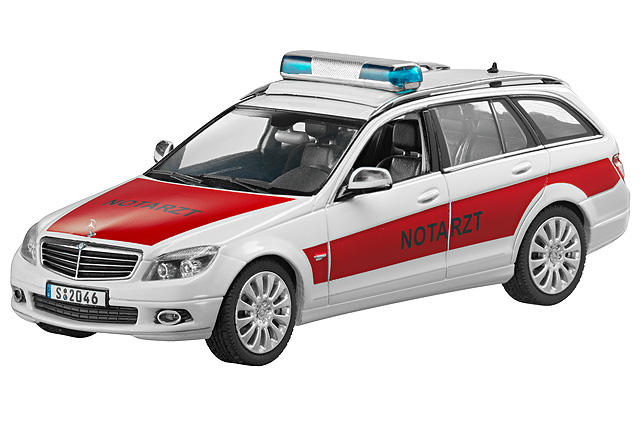 1:43 MERCEDES-BENZ C-Class Estate Emergency Doctor S204 (2011), white calcium - B66960330-X1