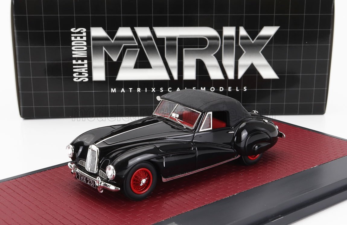 1:43 ASTON MARTIN 2-l Sports Spider Cabriolet Closed (1949), Black - MX40108-123