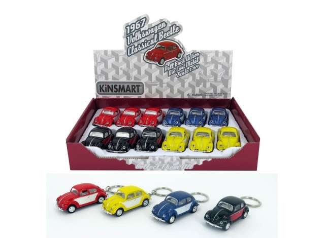 1:64 VOLKSWAGEN Beetle, набор из 12 брелоков - KT2540DCK~12
