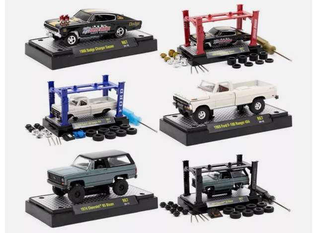 1:64 M2 Machines Model Kit, серия 67, набор из 6 комплектов - 37000-67~6