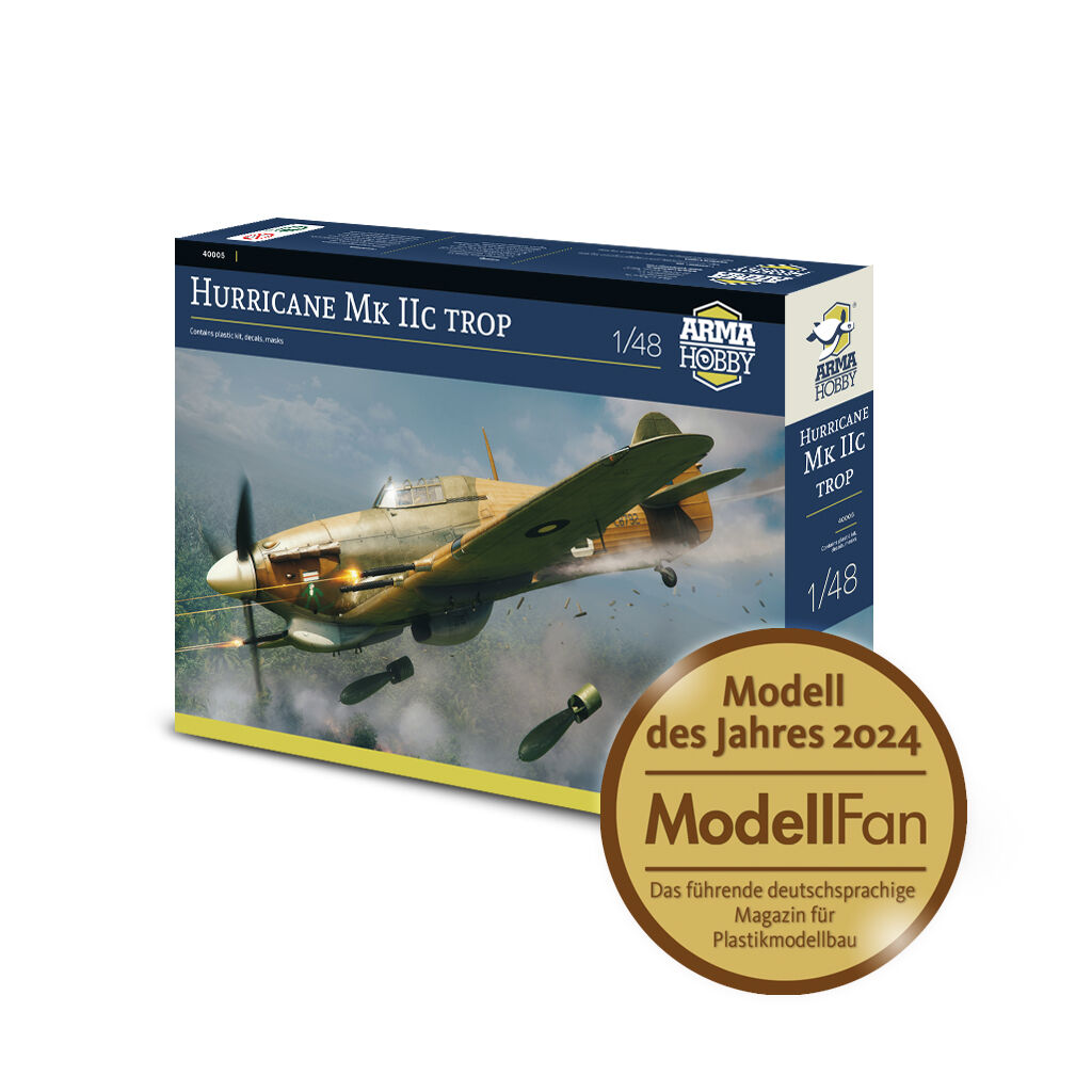 1:48 Сборная модель Hurricane Mk IIc Trop - AH40005