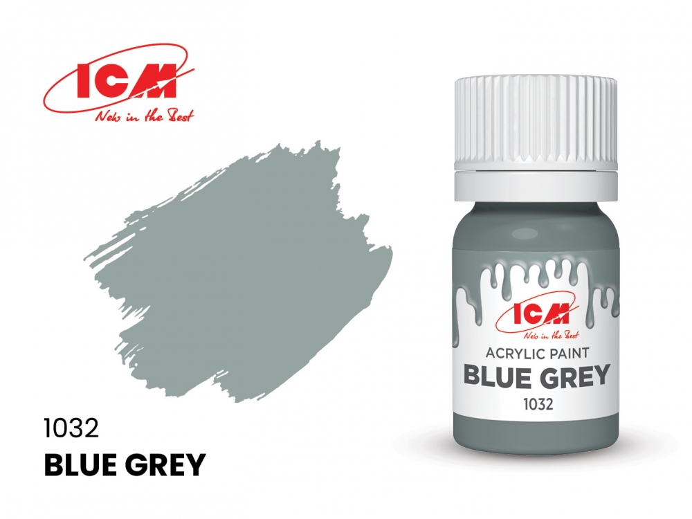 Краска для творчества, 12 мл, цвет Сине-серый(Blue Grey) - C1032