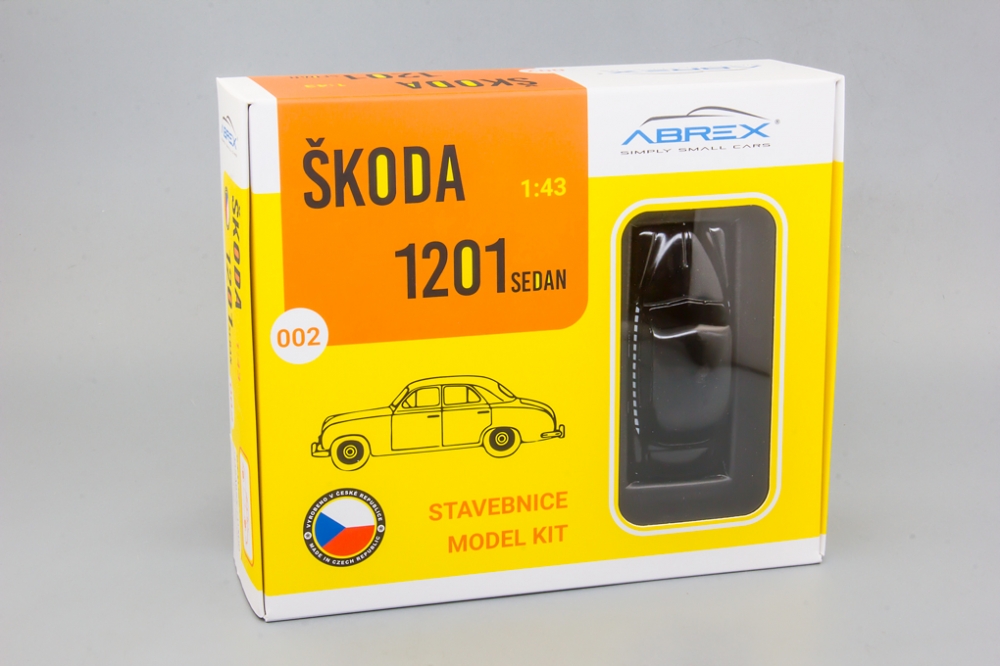 1:43 SKODA 1201 (1956)  - Taxi Black - Model Kit - 711XDD