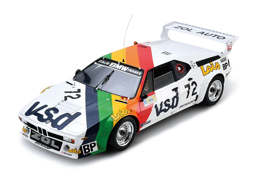 1:18 BMW M1 M88 3.5L Team BMW ZOL'AUTO №72 24h Le Mans (1981) Pierre Francoise Rousselot- Francois Servanin - Laurent Ferrier - 18S615