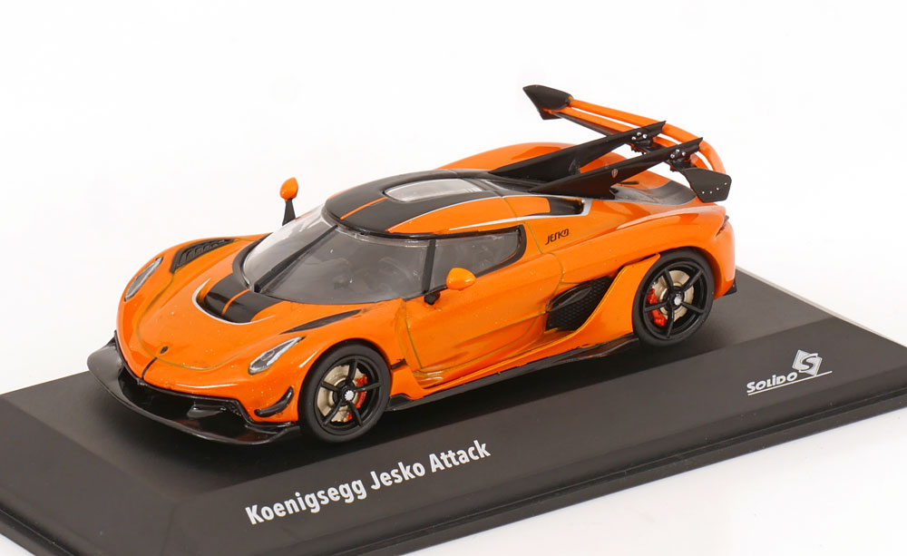 1:43 KOENIGSEGG Jesko Attack (2022), orange/black - S4312603