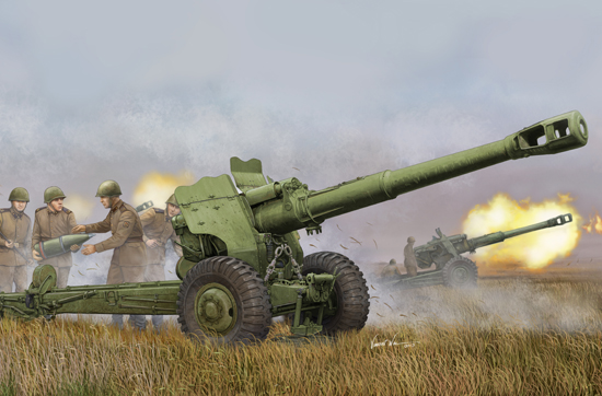 1:35 Сборная модель 152-мм пушка-гаубица Д-20 - 02333