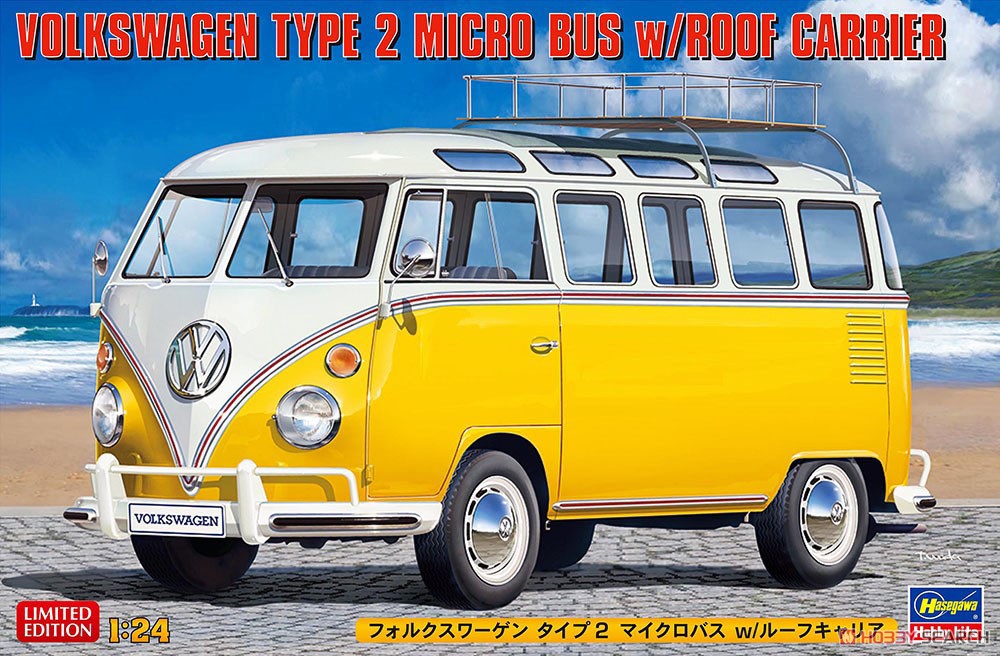 1:24 Сборная модель Volkswagen Type 2 с багажником на крыше (Limited Edition) - 20689