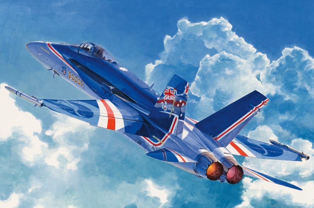 1:48 Сборная модель Американский истребитель RAAF F/A-18C - 85809