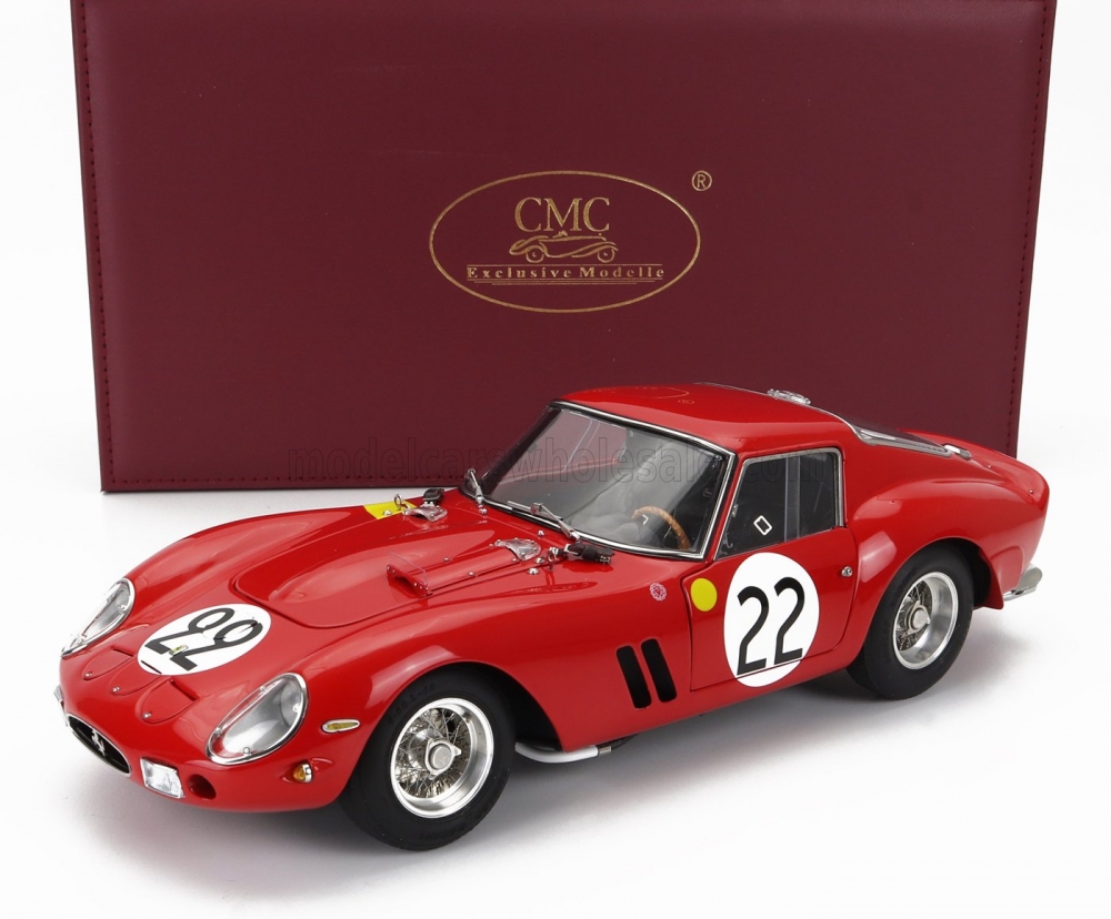 1:18 FERRARI 250 Gto 3.0l V12 Team Equipe Nationale Belge N22 3rd 24h Le Mans (1962) L.Dernier - ''beurlys'' J.Blaton, Red - M253