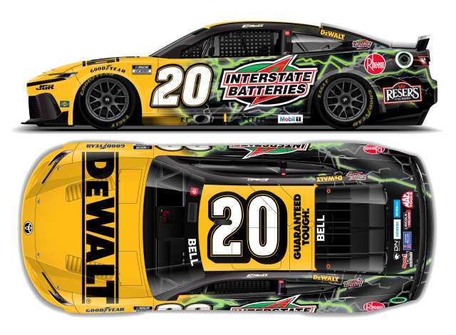 1:64 Toyota Camry XSE #20 Christopher Bell * DEWALT/Interstate Batteries* various 2025 - C202565DWICD