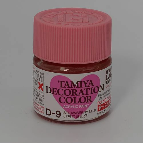 Краска акриловая DECORATION D-9 Strawberry Milk (клубничное молоко), 10 мл - 76609
