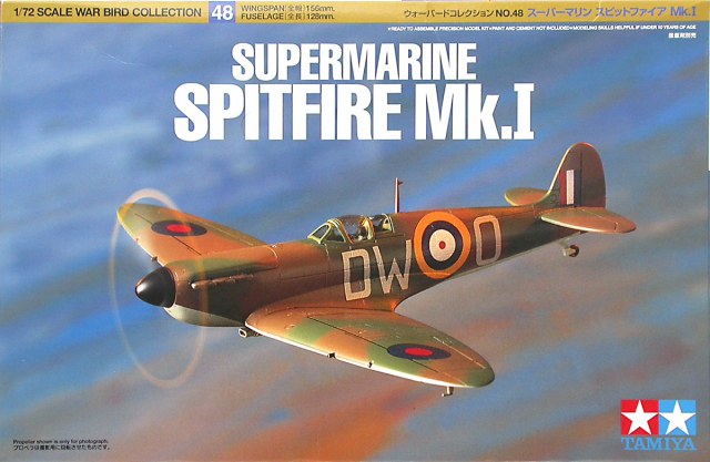 1:72 Сборная модель Supermarine Spitfire Mk.I - 60748