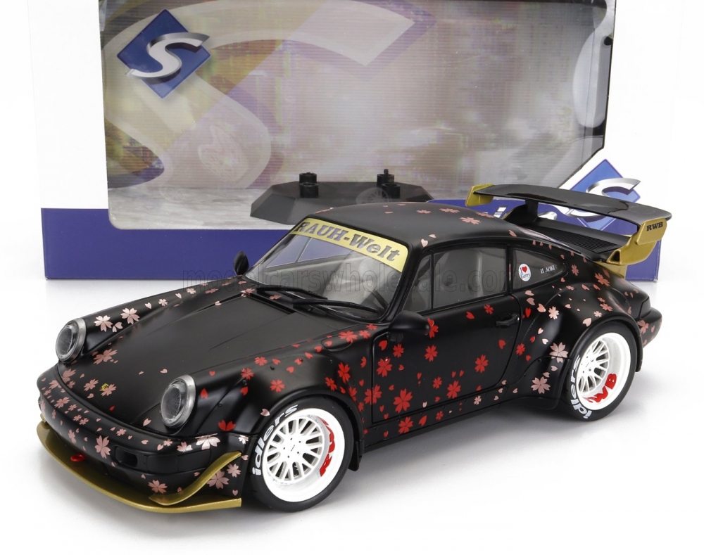 1:18 PORSCHE 911 964 Rwb Aoki Bodykit (2021), Black Red - 1807507