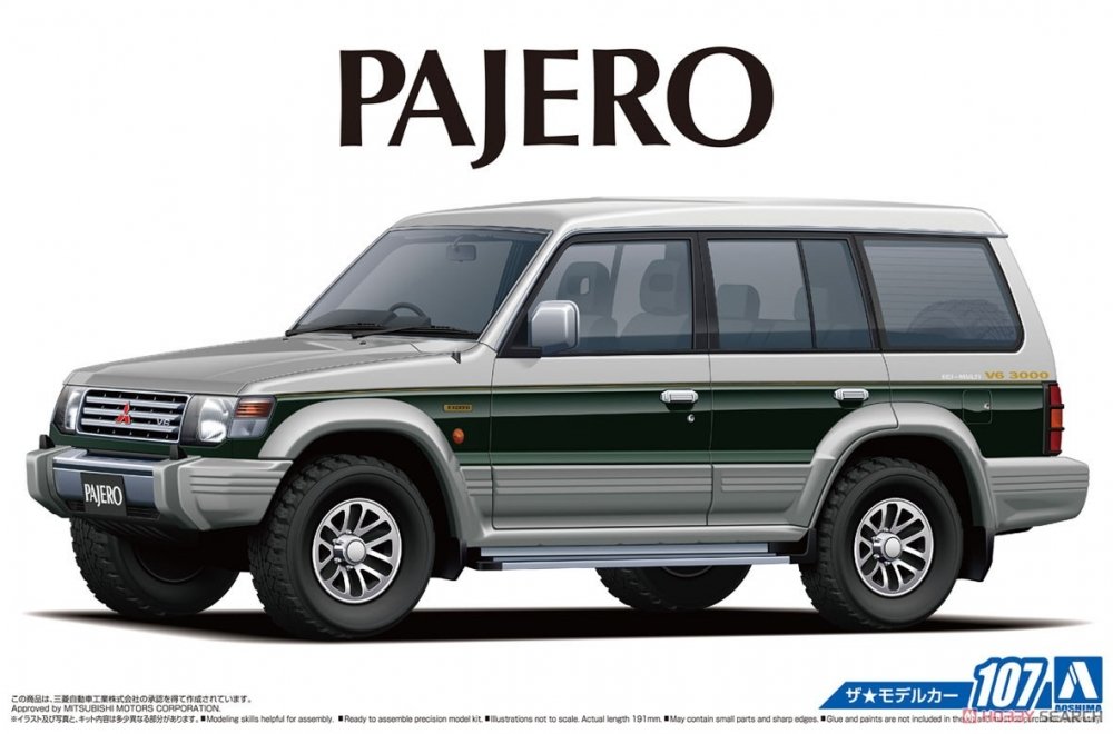 1:24 Сборная модель Mitsubishi Pajero Super Exceed '91 - 05710