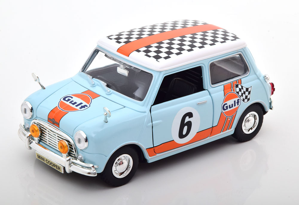 1:18 MINI Cooper (1961-1967), hellblau/orange - 79743