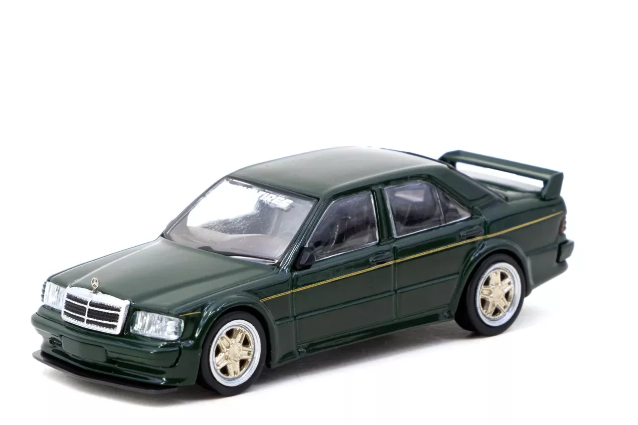 1:64 MERCEDES-BENZ 190 E (W201) 2.5-16 EVO 1, dark green - T64G-057-TOYO