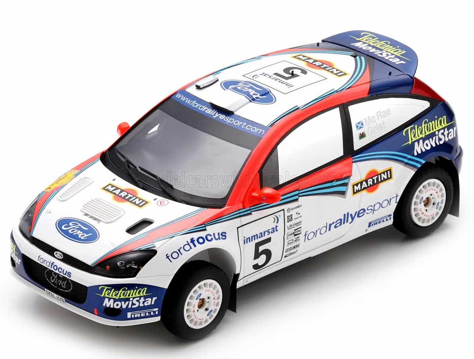 1:18 FORD FOCUS WRC 02 MARTINI №5 Winner Rally Safari (2002) Colin McRae- Nickey Grist - 18S1044
