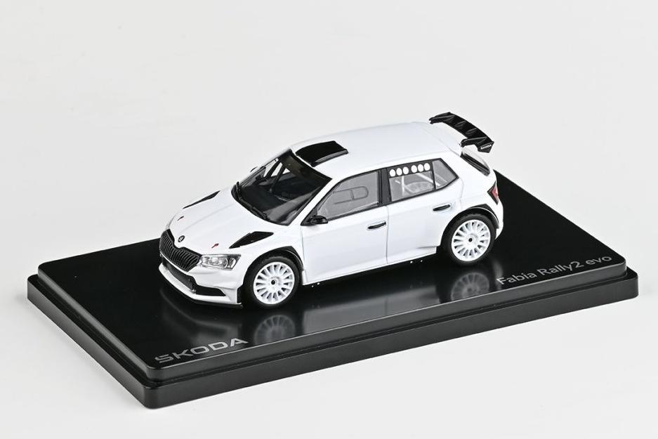 1:43 SKODA Fabia III FL Rally2 Evo (2019), white - 606E