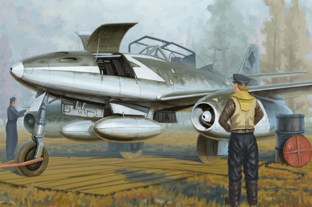 1:48 Сборная модель Самолет Messerschmitt Me-262 B-1a - 80378