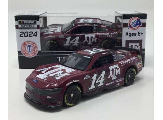1:64 Ford Mustang #14 Chase Briscoe *Texas A&M*, various 2024 - C142465TAMCJ