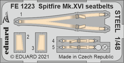 1:48 Фототравление для Spitfire Mk. XVI стальные ремни - FE1223