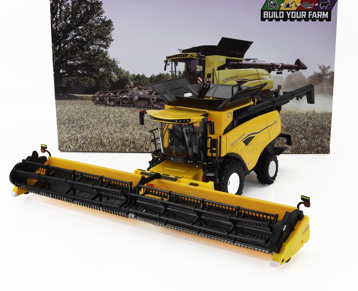 1:32 NEW HOLLAND Combine Cr9.90 Mietitrebbia Gommata (2020), Yellow Black - 43332