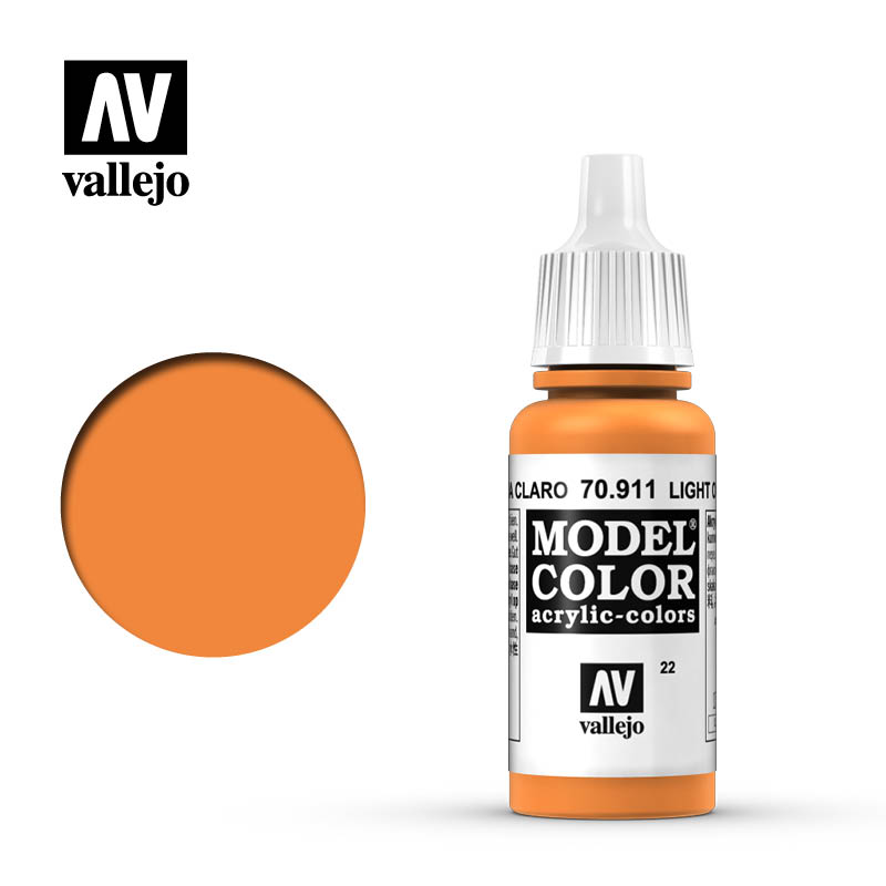 Краска акриловая `Model Color Оранжевый светлый/Light orange - 70911