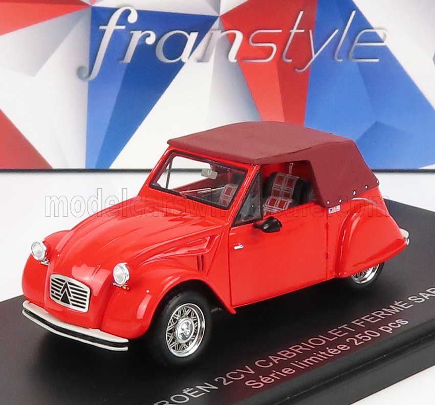 1:43 CITROEN 2cv Cabriolet Closed (1954), 2 Tone Red - 0019