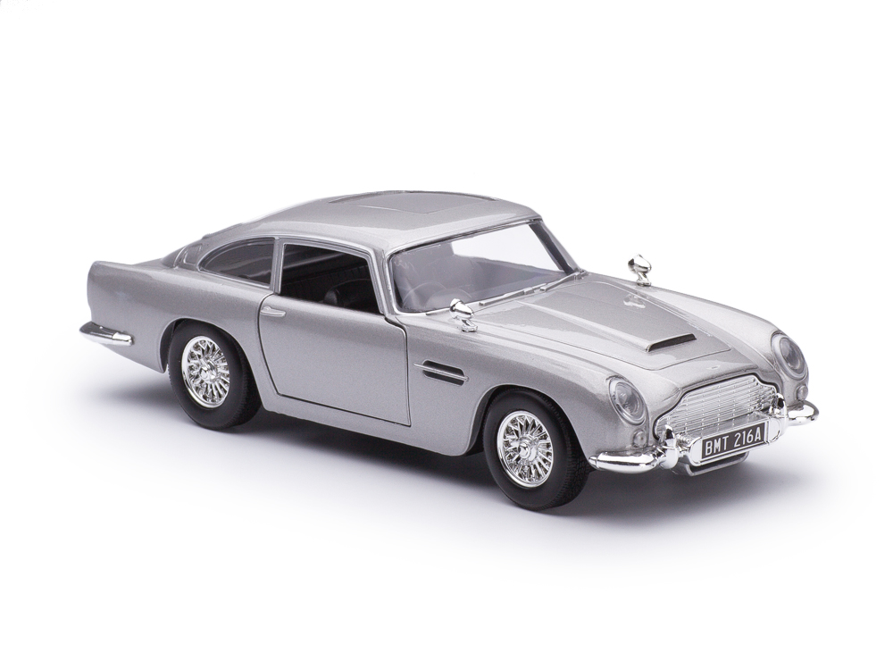 1:24 ASTON Martin DB5 James Bond 007 Goldfinger/Thunderball/Skyfall/Notime To Die серебристый (из фильмов про Джеймса Бонда) - 79857