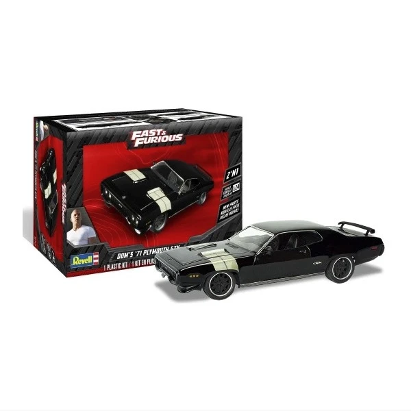1:24 Сборная модель Plymouth GTX 1971 Fast & Furious из к/ф 'Форсаж' - 14477