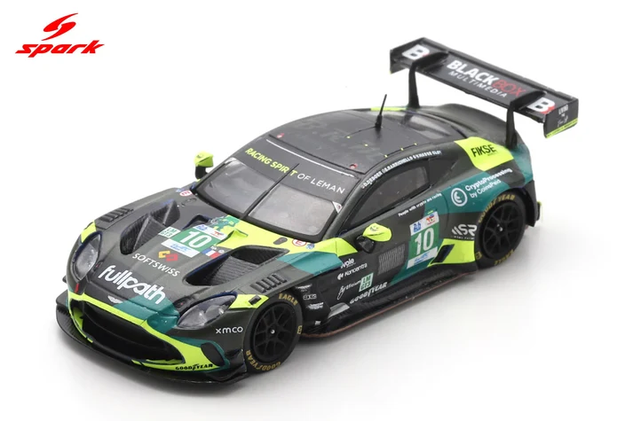 1:64 ASTON MARTIN Vantage AMR LMGT3 #10 RACING SPIRIT OF LEMAN D. Deboer - V. Hasse Clot - E. Barrichello Le Mans 24H (2025), black / green - 64S071