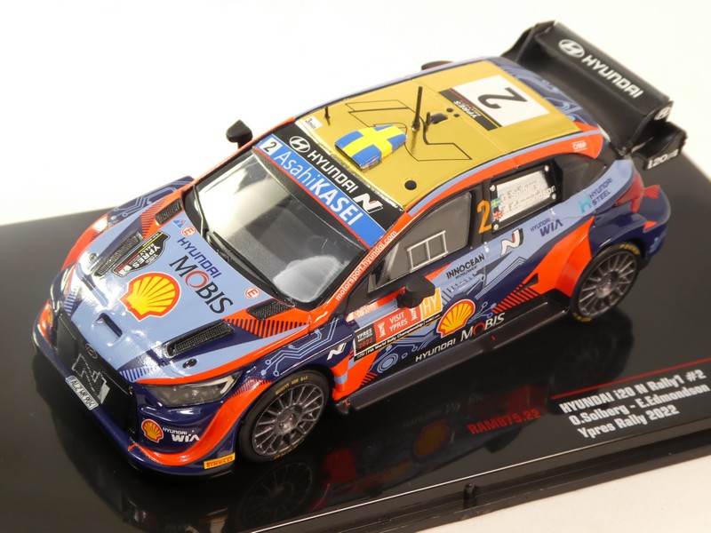 1:43 HYUNDAI i20 N Rally1 #2 Rally Ypern O.Solberg, E.Edmondson (2022) - RAM875