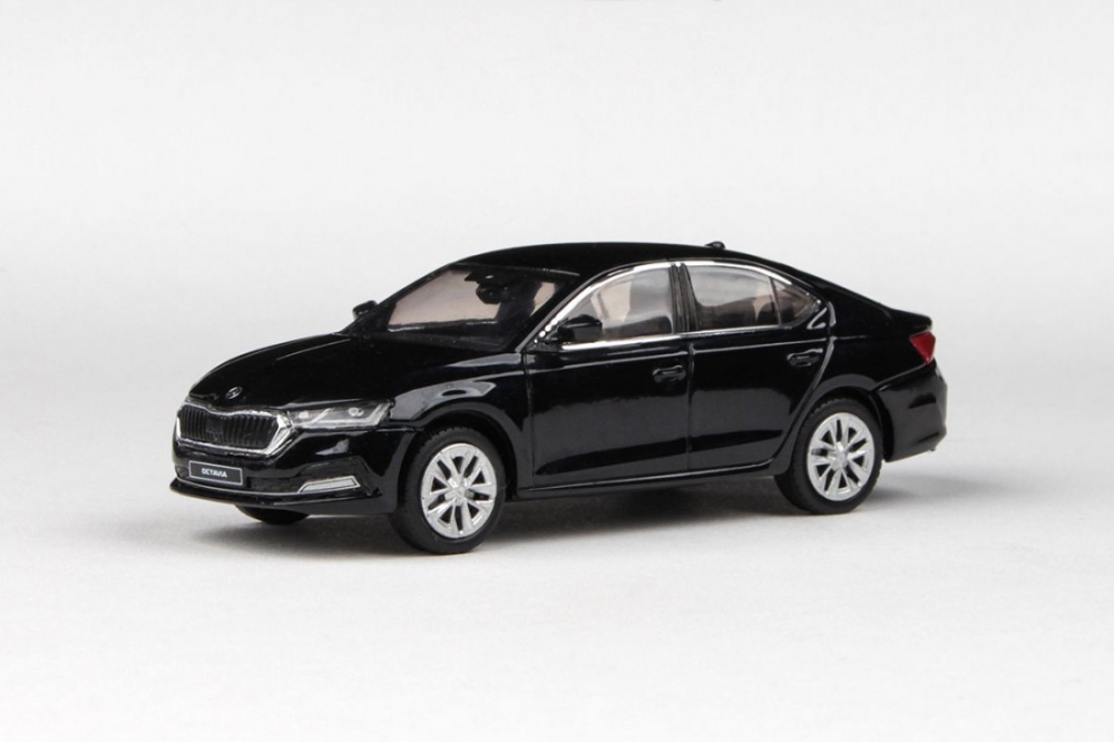 1:43 SKODA Octavia IV (2020), Černá Crystal Metalíza - 036DD