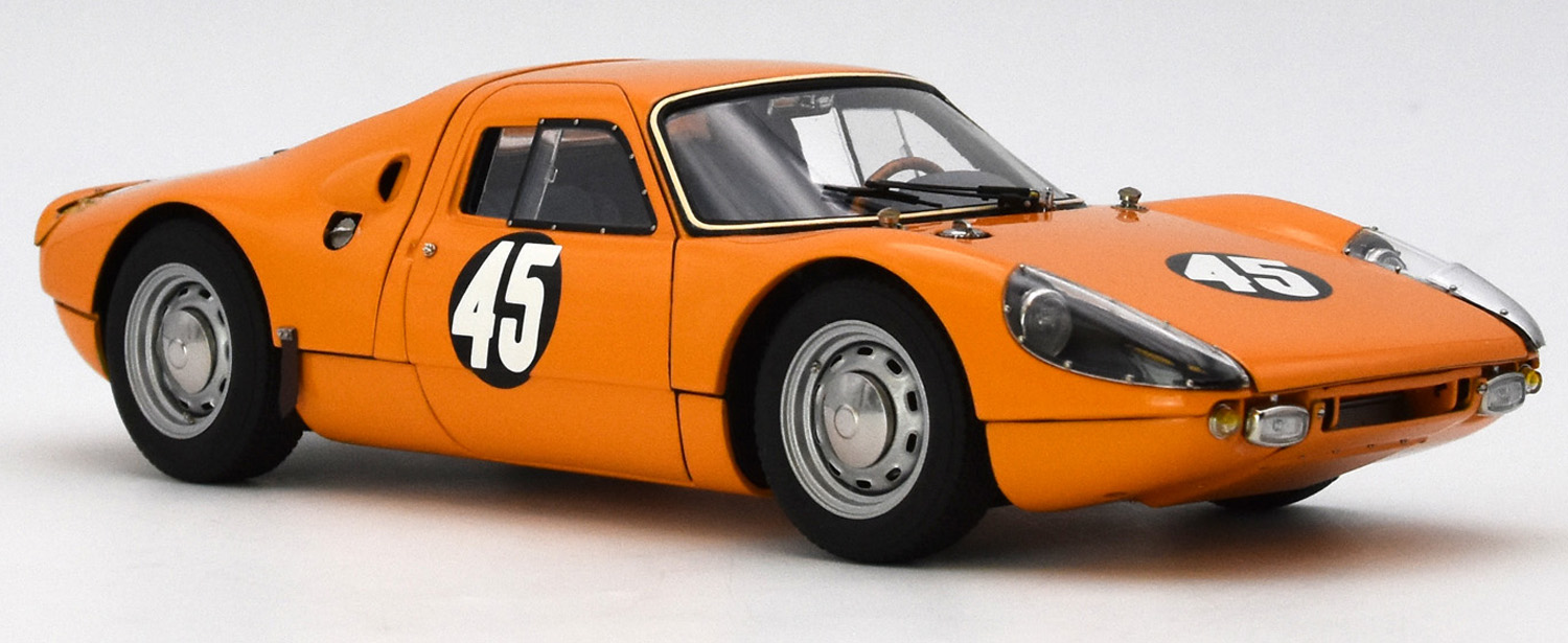 1:18 PORSCHE 904 Carrera Gts Ch.904-055 №45 1000km Nurburgring (1964) Gerhard Koch - Ben Pon, orange - M-236