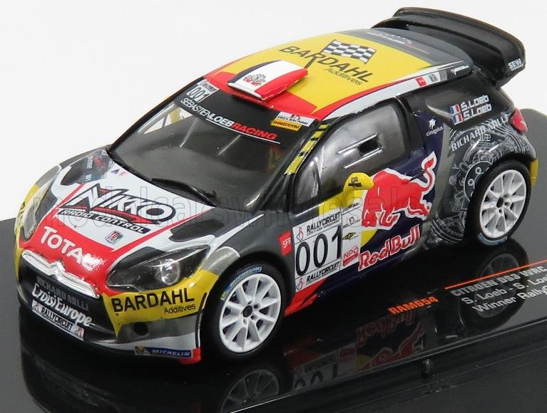 1:43 CITROEN Ds3 Wrc Red Bull N 001 Winner Rally Circuit Paul Ricard S.loeb - S.loeb (2016) - RAM654