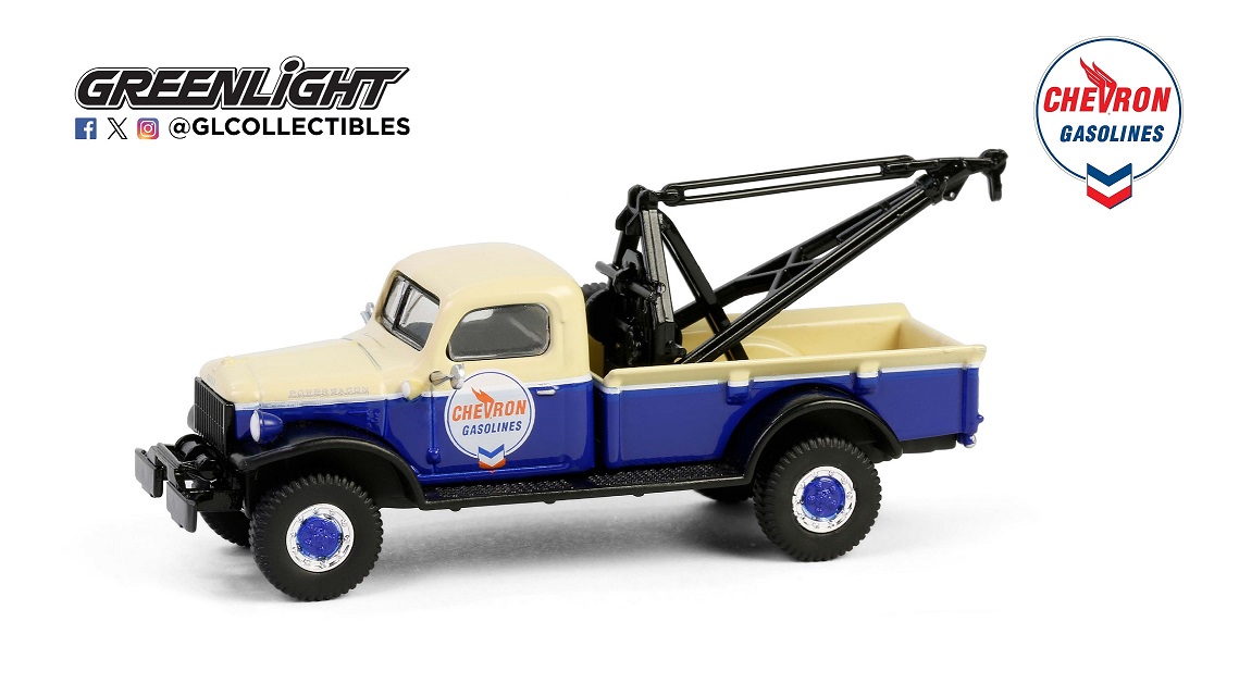 1:64 DODGE Power Wagon эвакуатор 'Chevron' 1948 Blue/Butternut Yellow - 41175A
