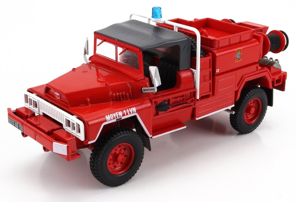 1:43 ACMAT Tpk 4x4 Tanker Truck 1985 - Fire Engine - Vigili Del Fuoco - Feuerwehr, Red White Grey - G1790127