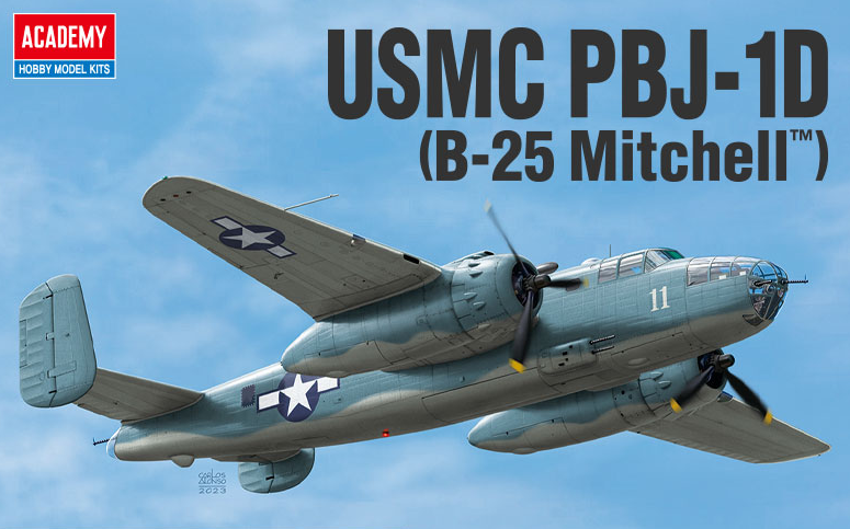 1:48 Сборная модель  USMC PBJ-1D (B-25 Mitchell) - 12334