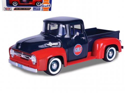 1:24 FORD F-100 Pick-Up 1956 Gulf, blue / red - 79647