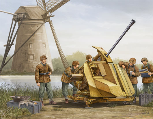 1:35 Сборная модель Немецкое зенитное орудие 3.7cm FLAK 43 - 02311
