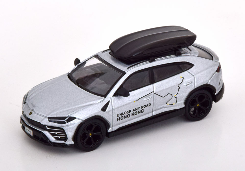 1:64 LAMBORGHINI Urus Unlock any Road Hong Kong, silver black - MGT00443-R