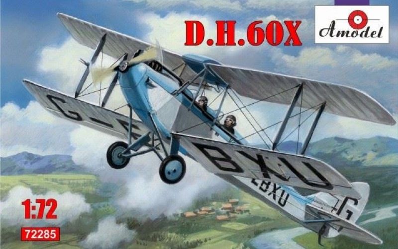 1:72 Сборная модель Британский учебно-тренировочный самолет De Havilland DH.60X - 72285