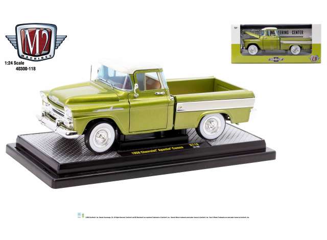 1:24 CHEVROLET Apache Cameo (1958), green/white - 40300-118A