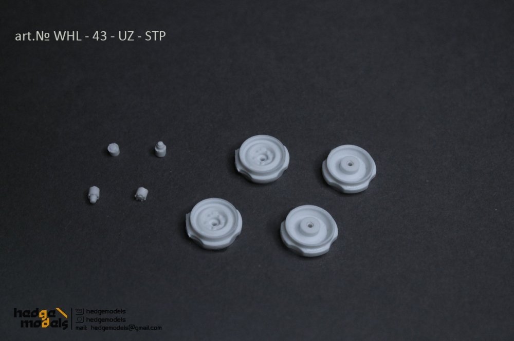 1:43 Комплект дисков для УАЗ 469/452 (СССР), 4 шт - whl-43-uz-stp