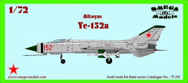 1:72 Сборная модель Самолет Mikoyan Ye 152A - 72292-X1