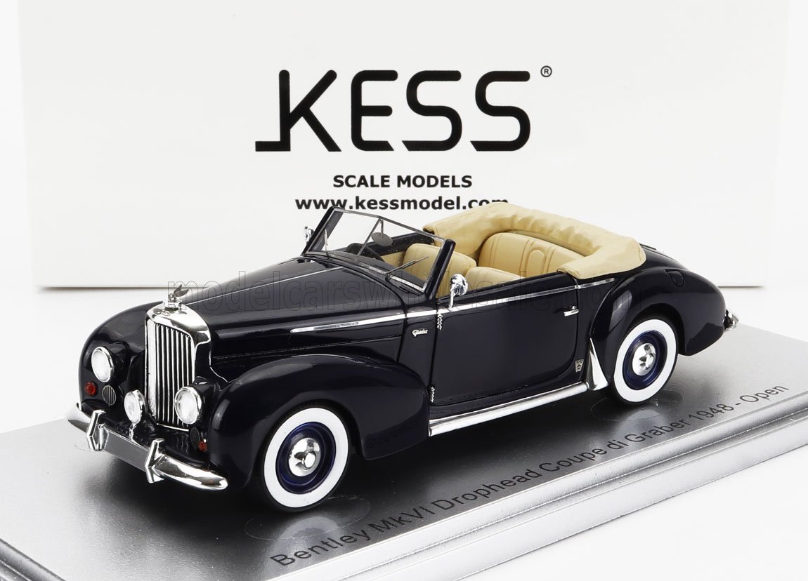 1:43 BENTLEY Mkvi Drophead Coupe Graber Cabriolet Open (1948), Blue - KE43043052