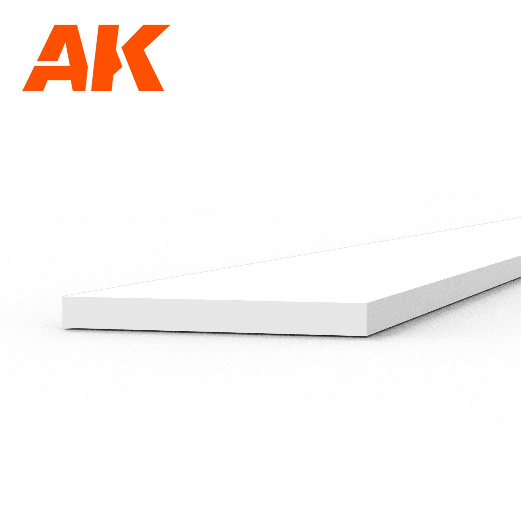Strips 0.50 x 5.00 x 350mm - STYRENE STRIP - AK6512