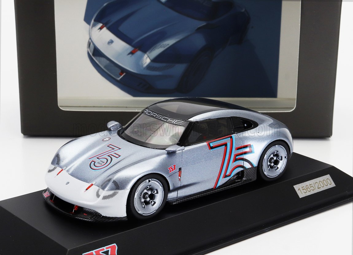 1:43 PORSCHE Vision 357 (2023) - 75th Anniversary Porsche Sports Car 1948-2023, Grey Met - WAP0200020S357