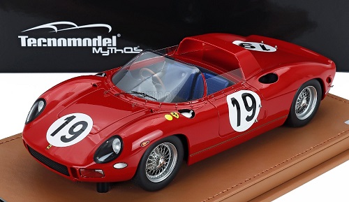 1:18 FERRARI 330p 4.0l V12 Team Sefac Ferrari Spa №19 3rd 24h Le Mans (1964) John Surtees - Lorenzo Bandini, Red - TM18-309D
