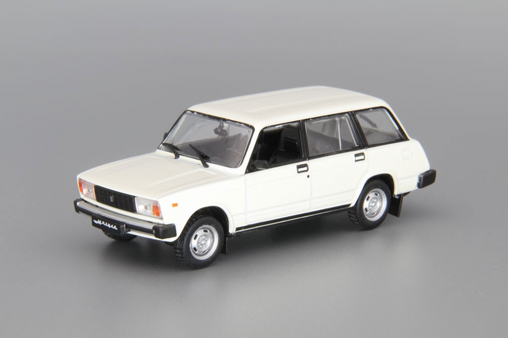 1:43 Волжский автомобиль 2104 Жигули, Автолегенды СССР 43, белый - AL043